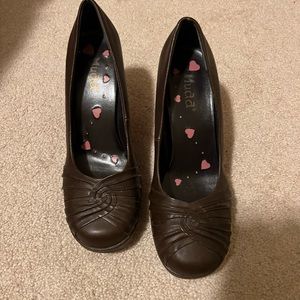 Mudd Brown Heels Women 8.5